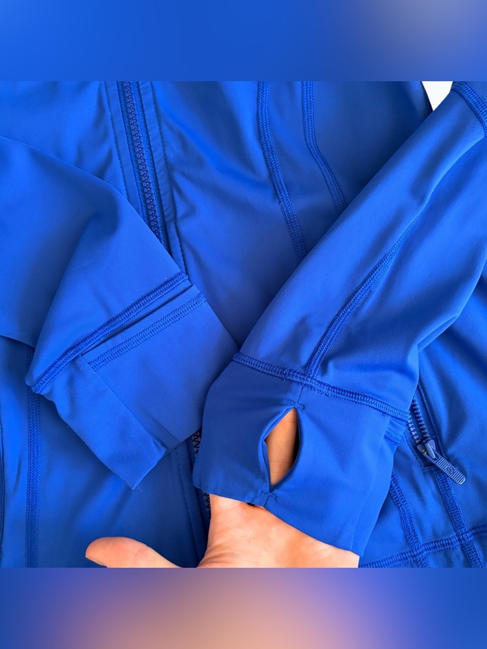 Lululemon Define Jacket Blazer Blue Hiking Athletic Jacket Size 8 - Picture 7 of 9